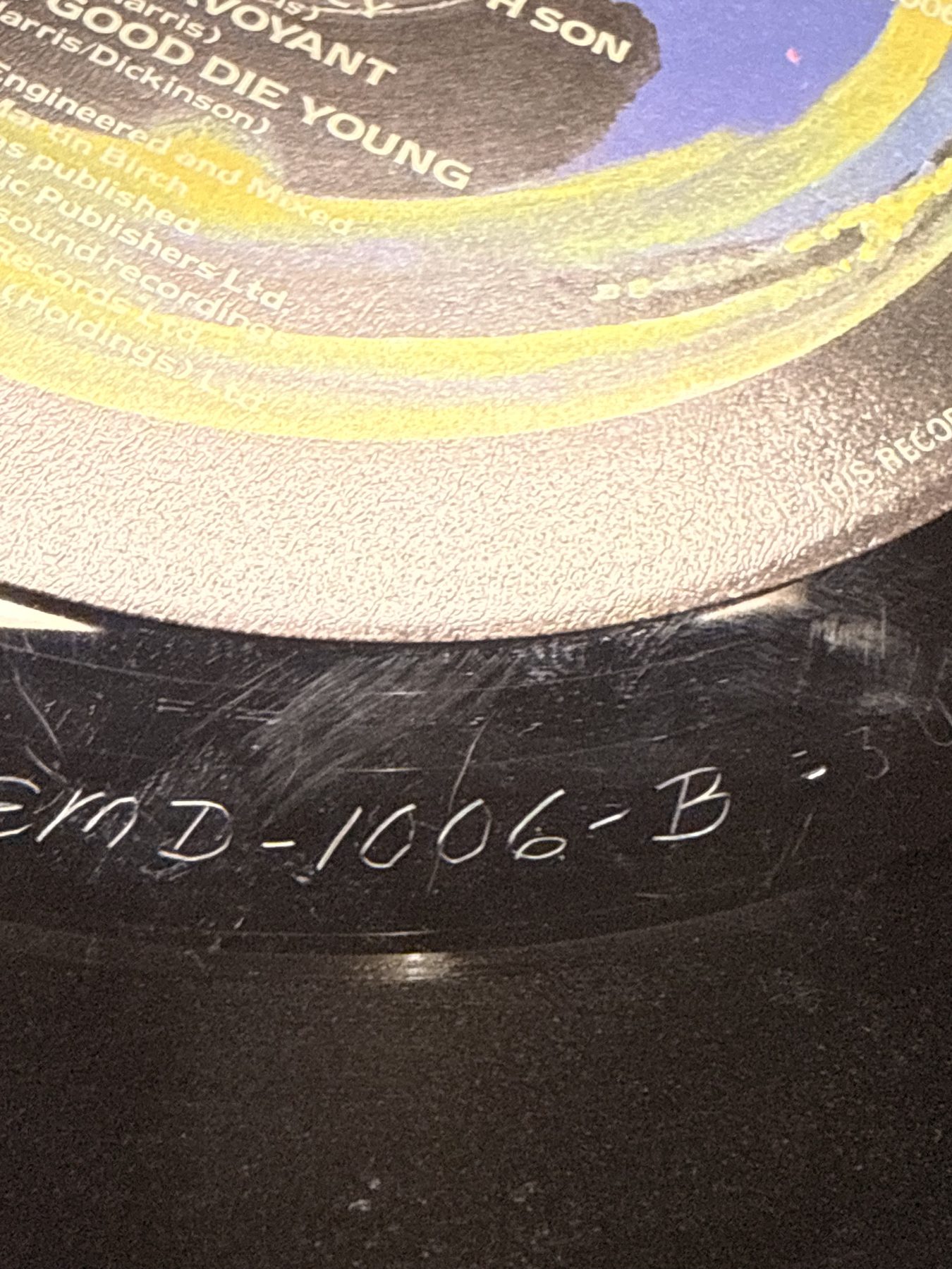 Photograph image00007.jpg of pressing 1, UK