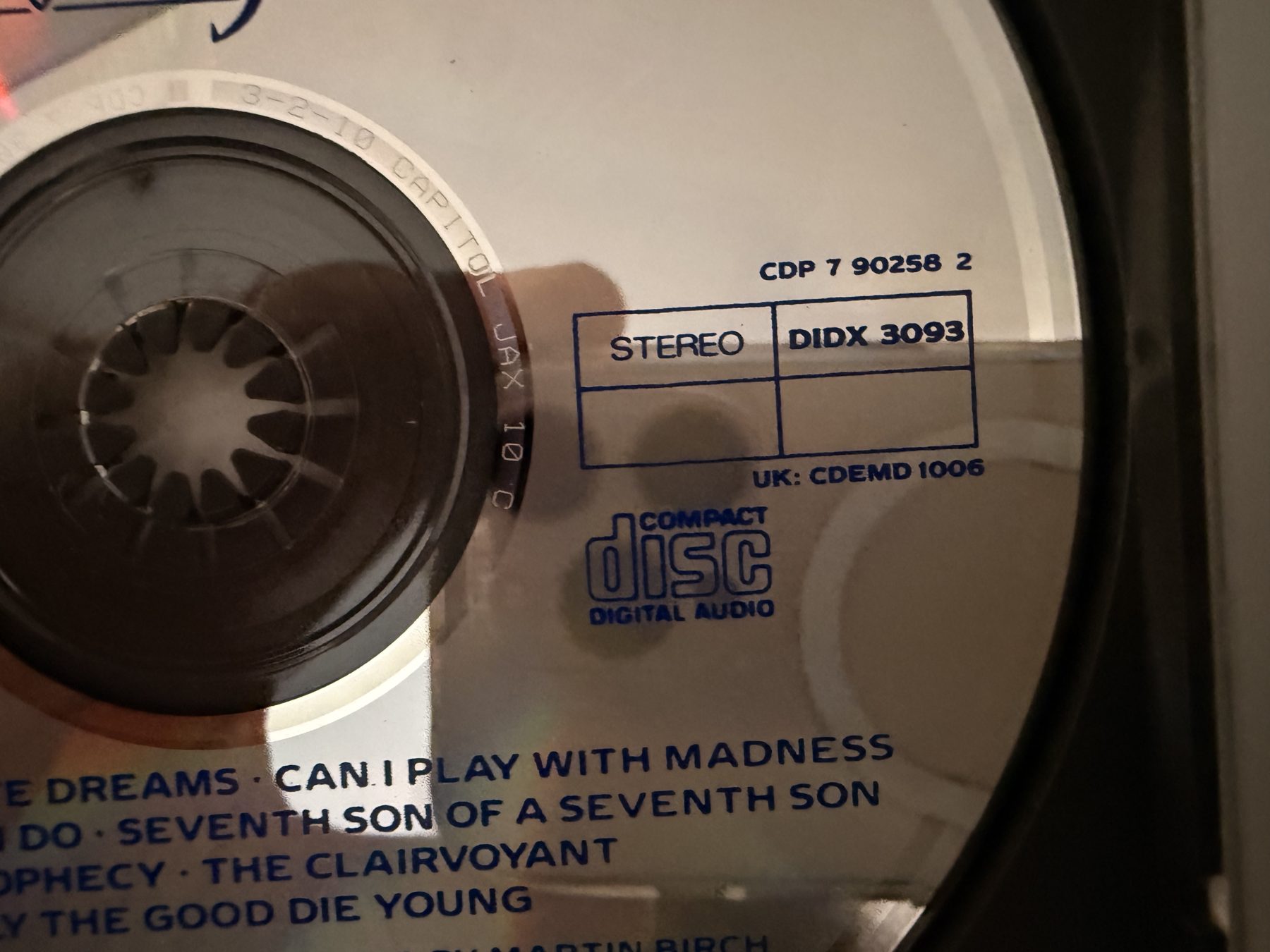 Photograph IMG_1849.jpg of pressing 103, US