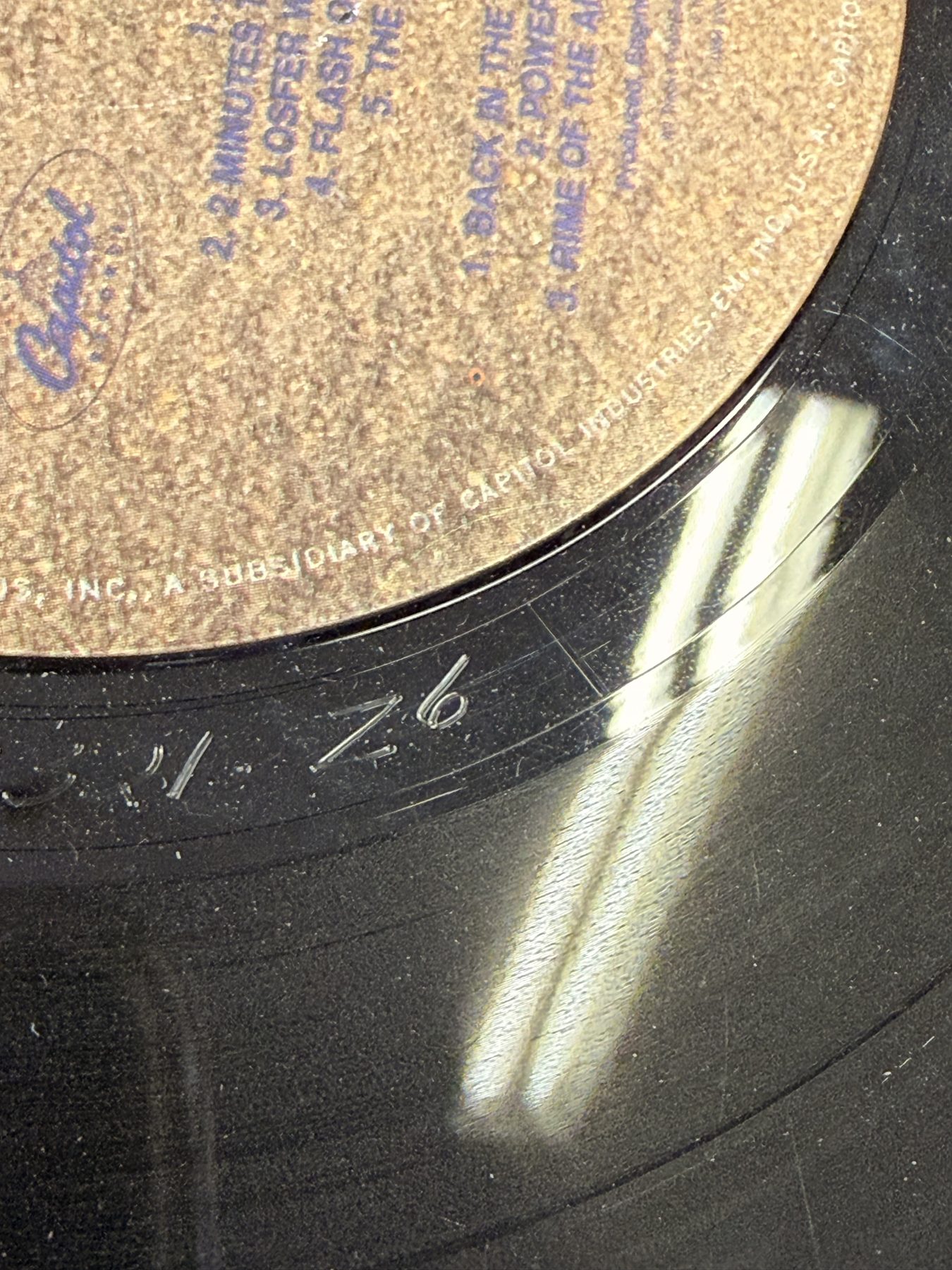 Photograph IMG_2072.jpg of pressing 111, US