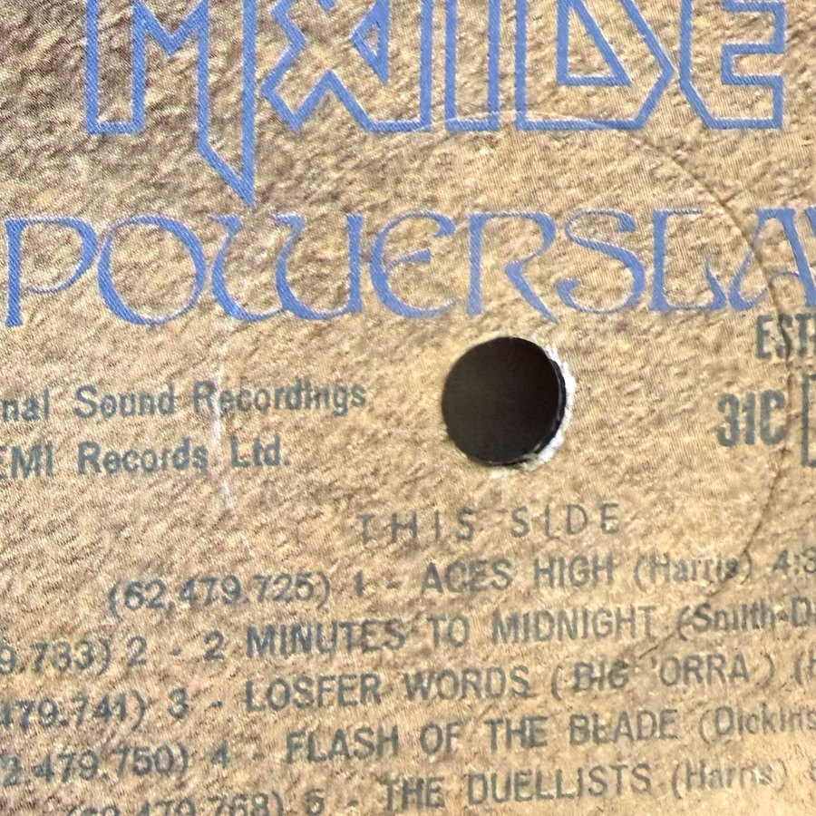 Label of pressing 115, Brazil