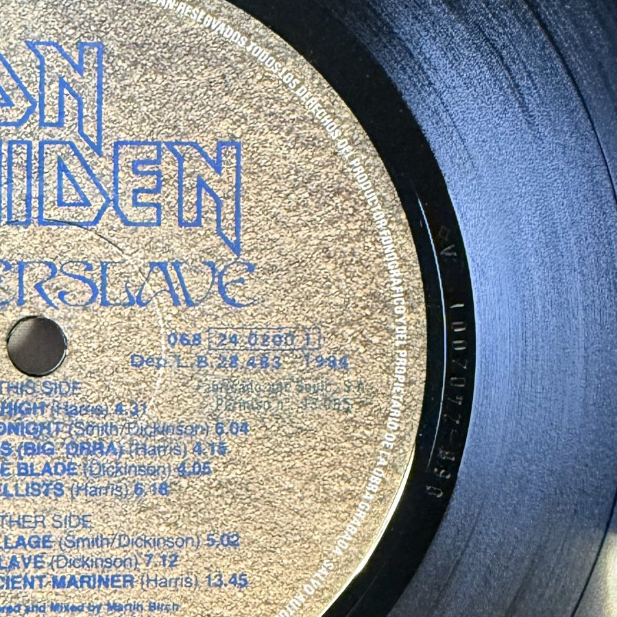 Label of pressing 117, Spain