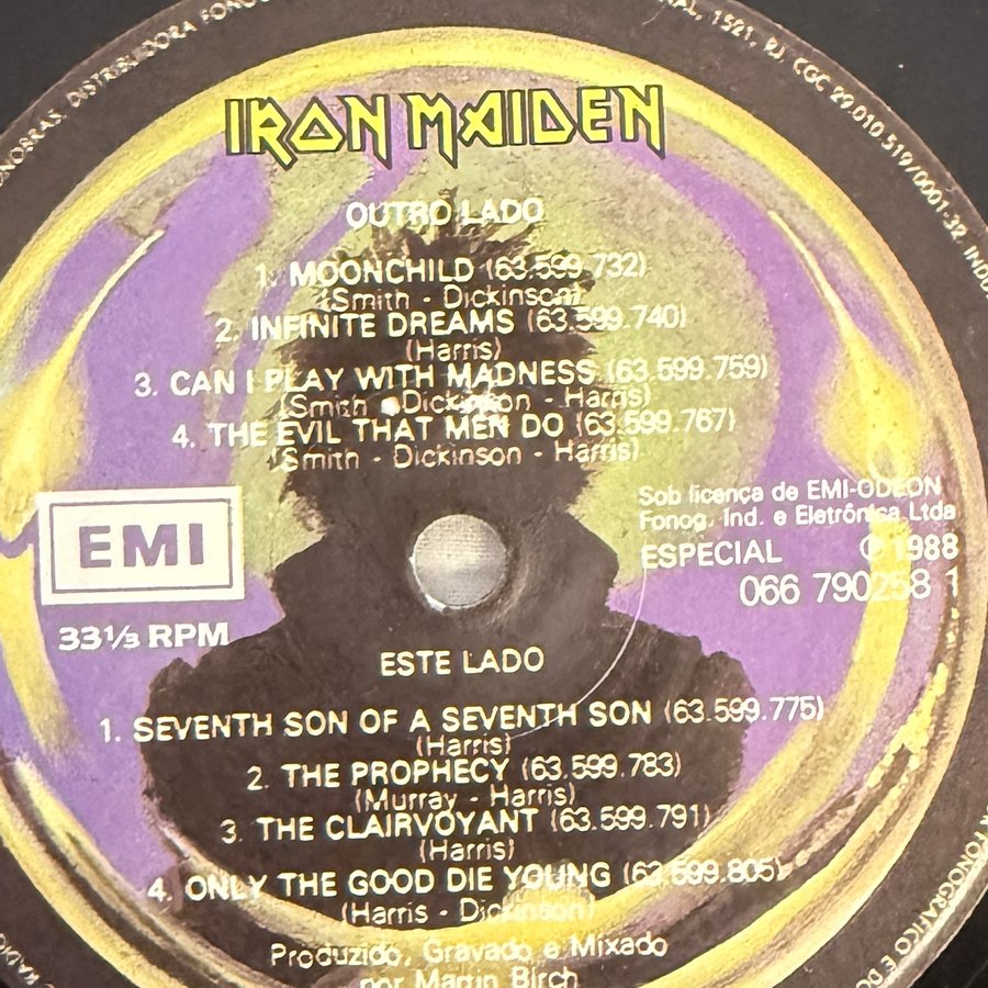 Label of pressing 12, Brazil