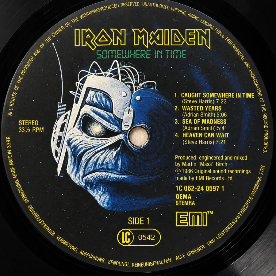 Label of pressing 132, Europe