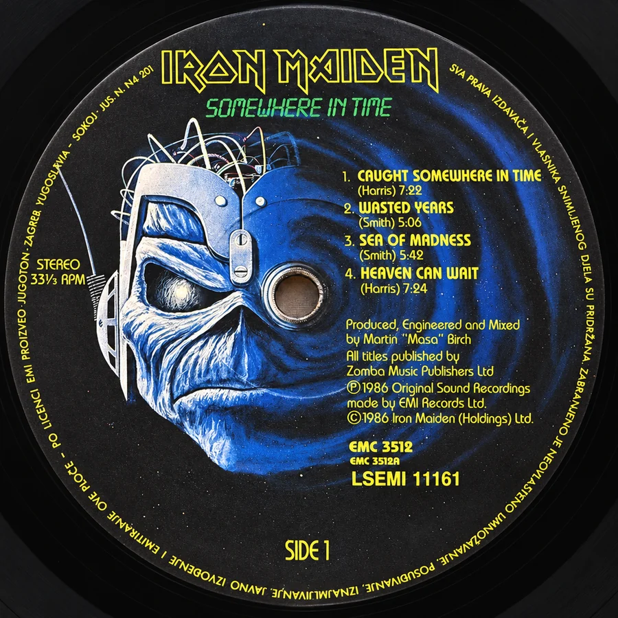 Label of pressing 133, Yugoslavia