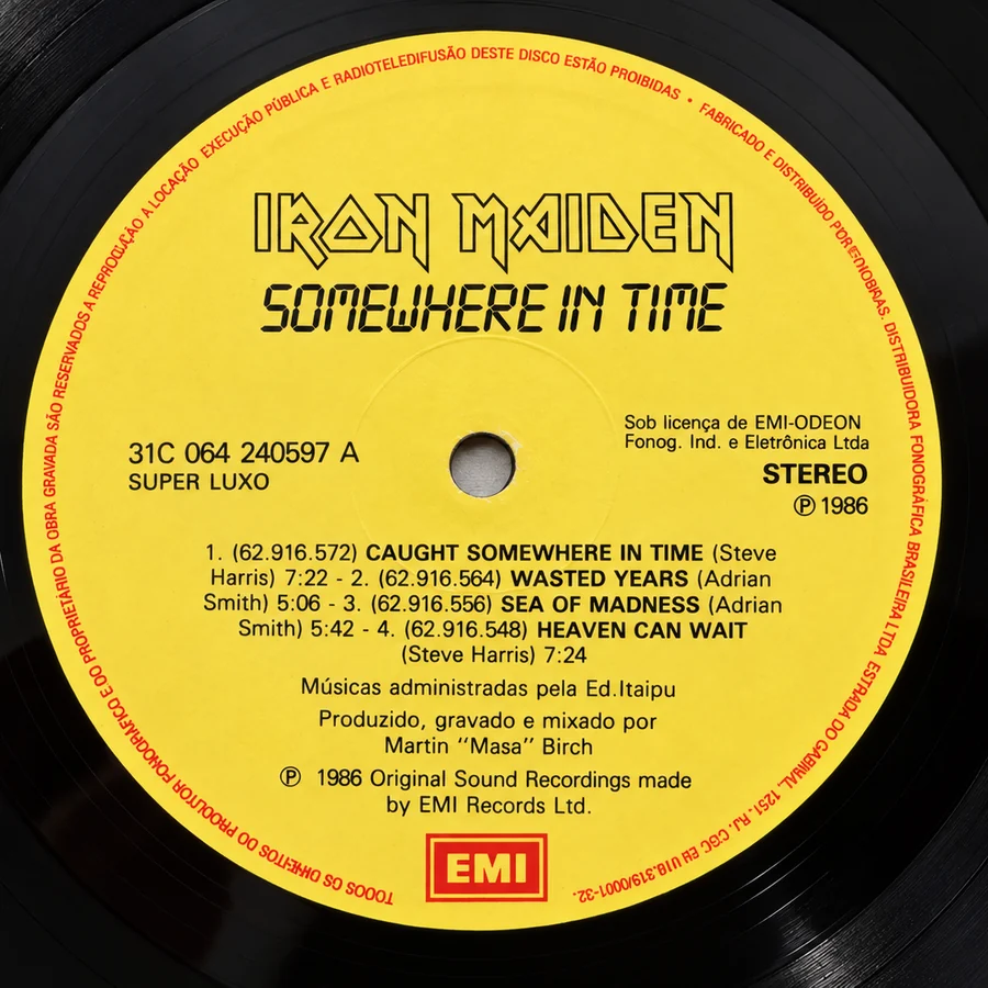 Label of pressing 135, Brazil