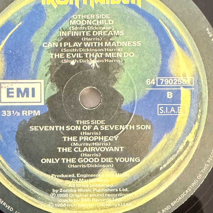 Label of pressing 14, Italy