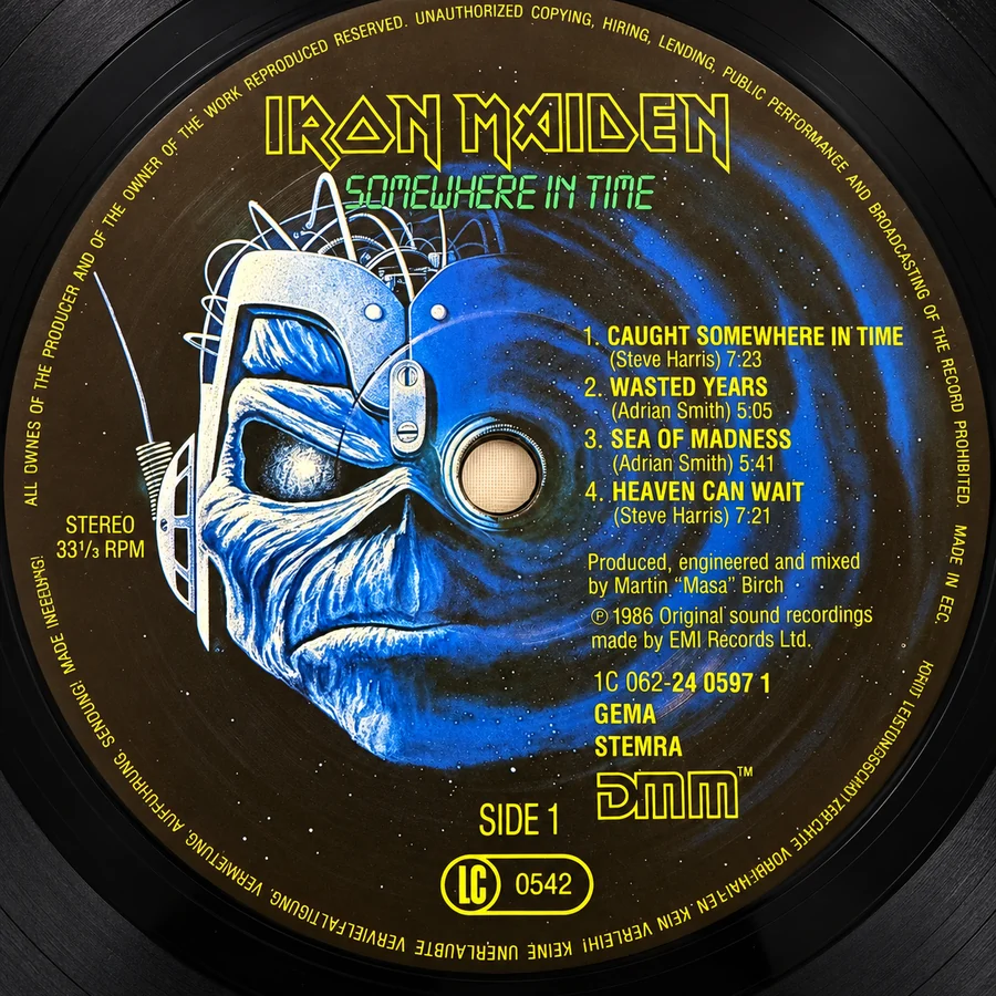 Label of pressing 140, Europe