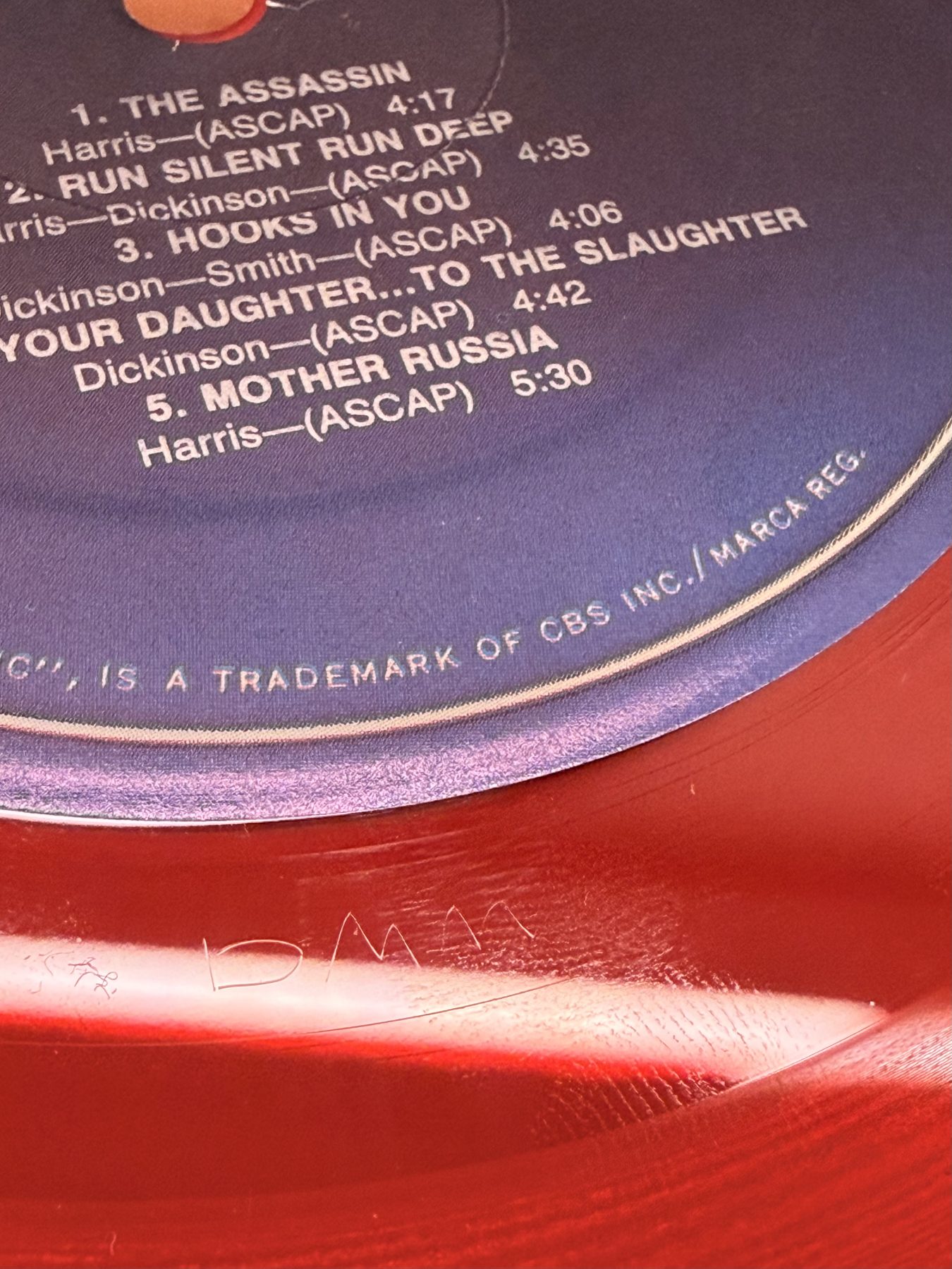 Photograph IMG_3490.jpg of pressing 165, US