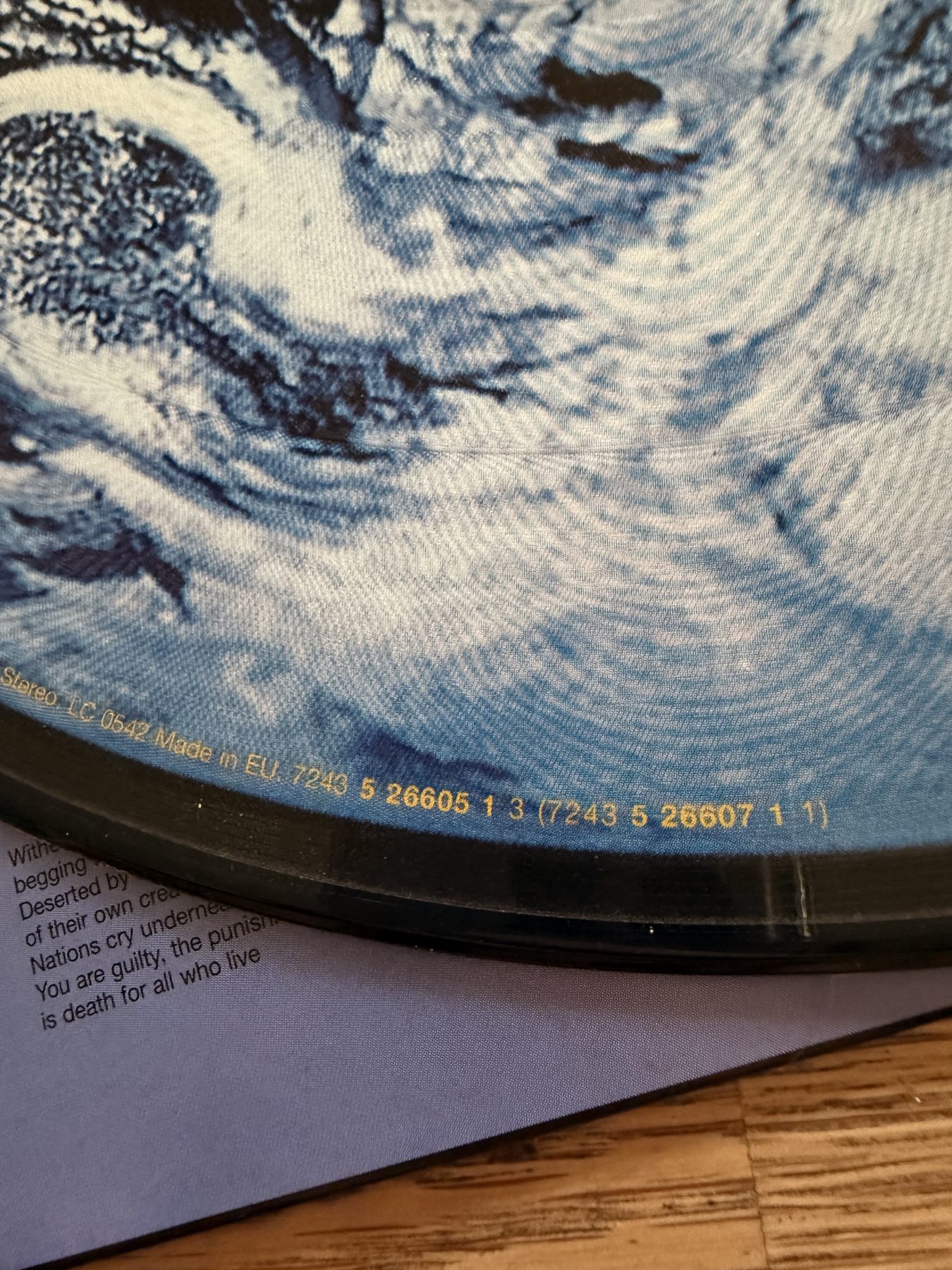 Photograph IMG_3542.jpg of pressing 167, UK & Europe