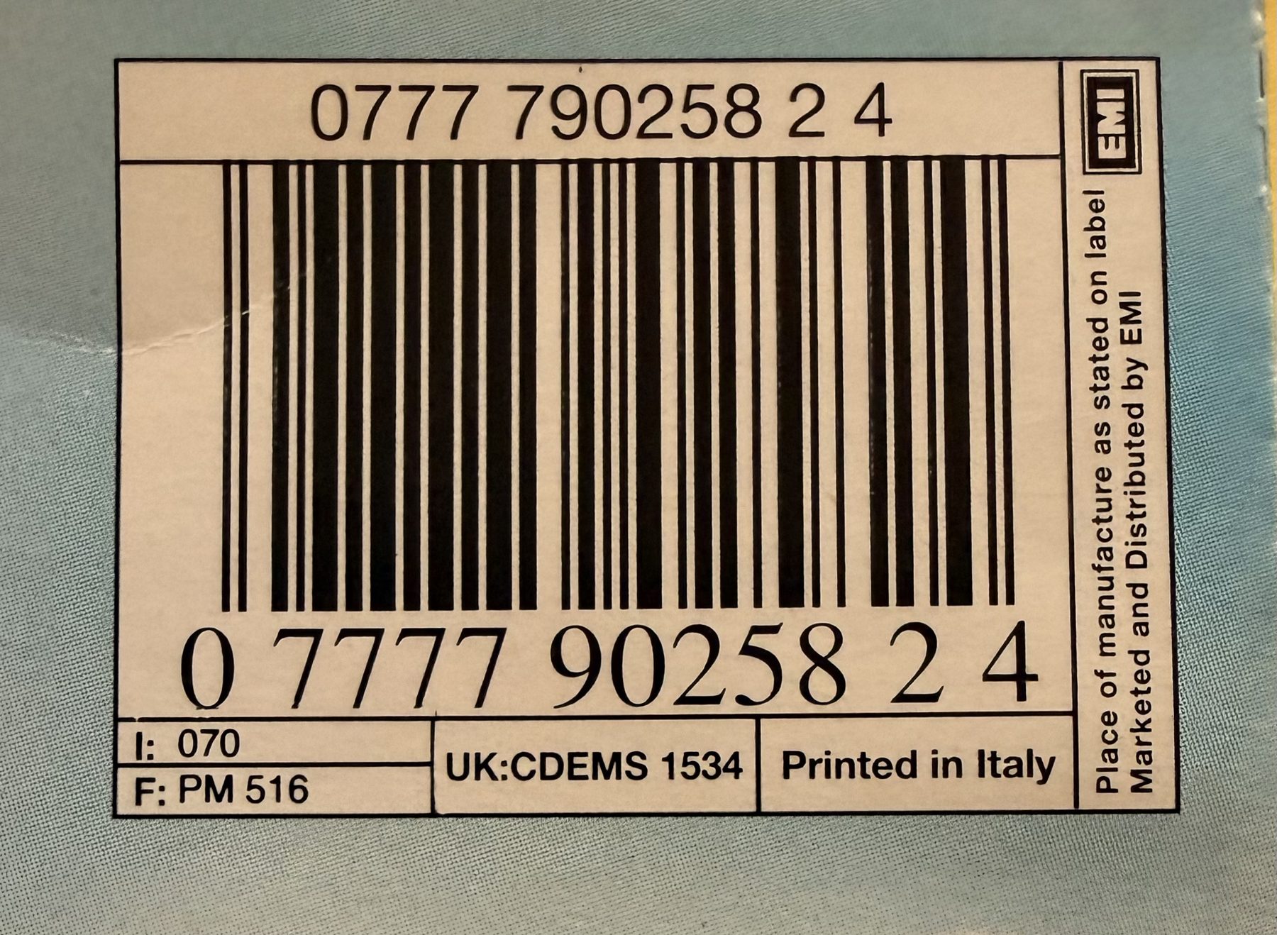 Photograph IMG_3826.jpg of pressing 176, Italy