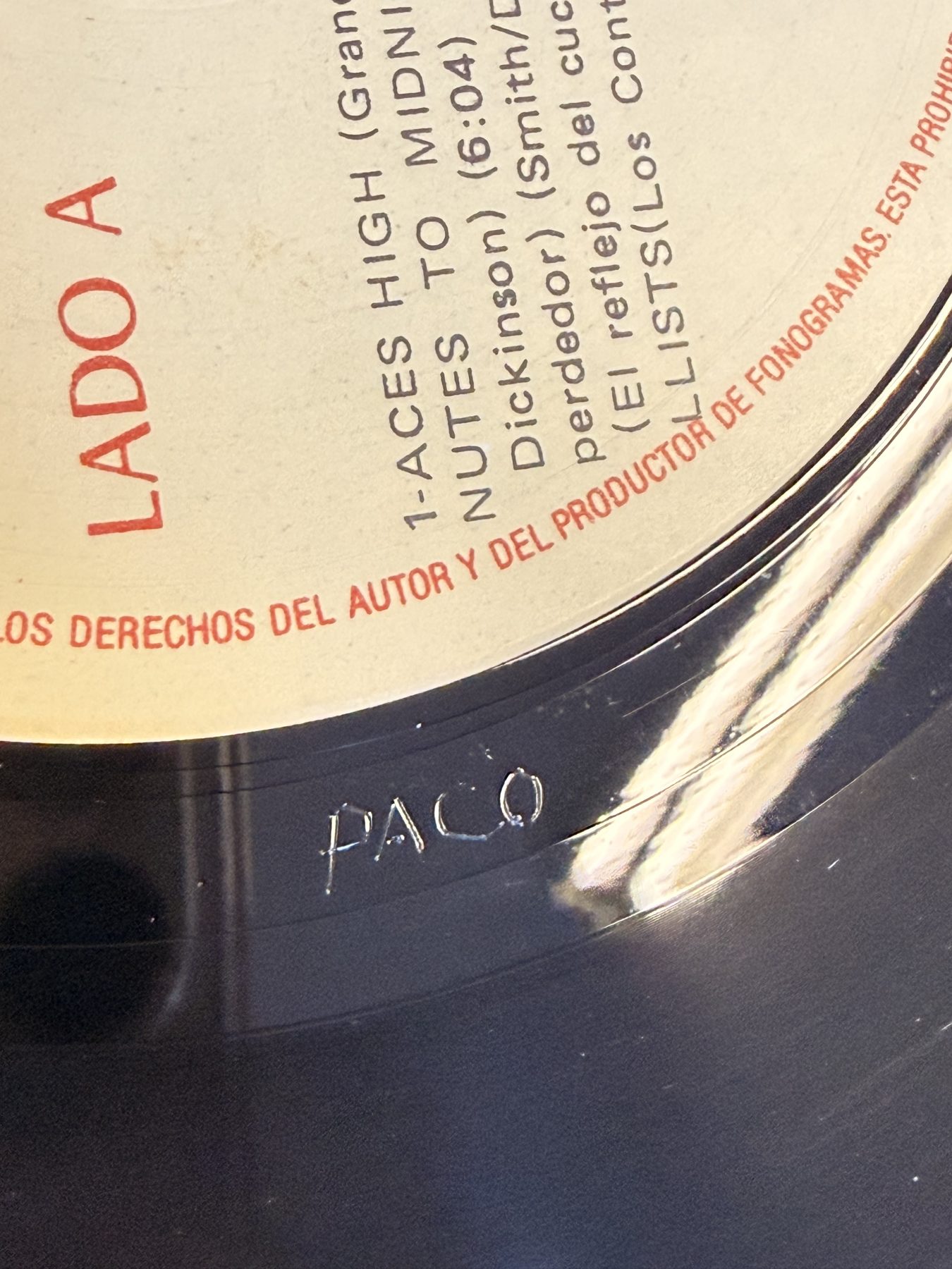 Photograph IMG_4045.jpg of pressing 190, Venezuela