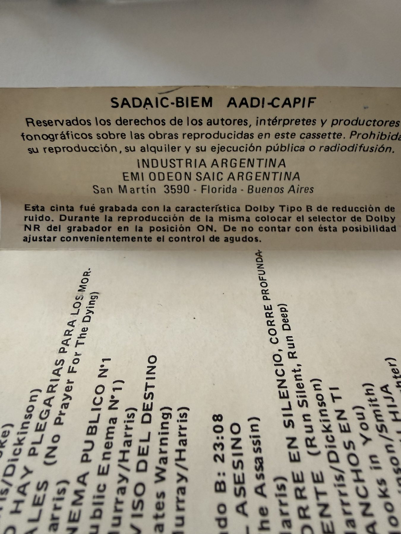 Photograph IMG_4088.jpg of pressing 191, Argentina