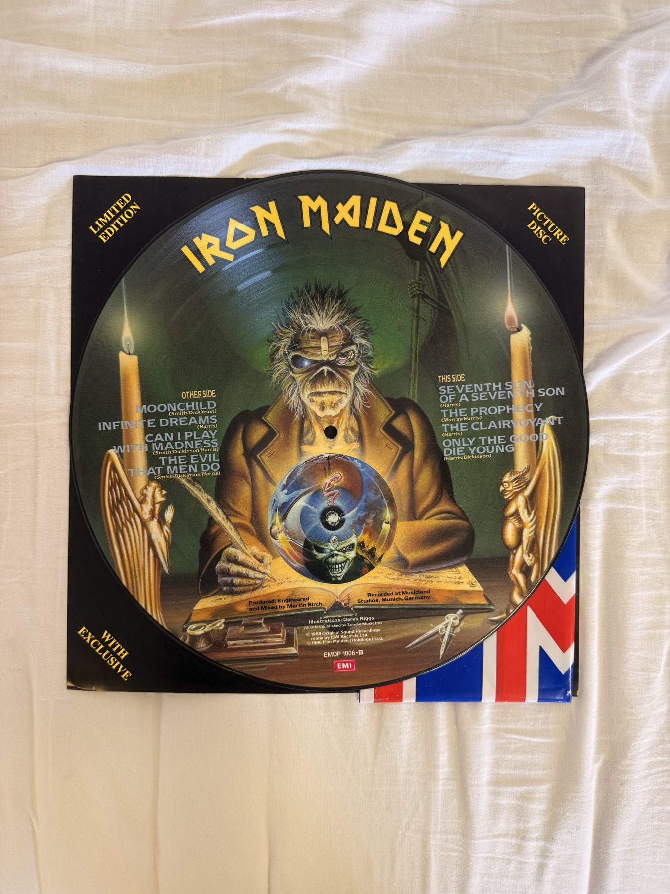 A photograph of pressing 21, UK