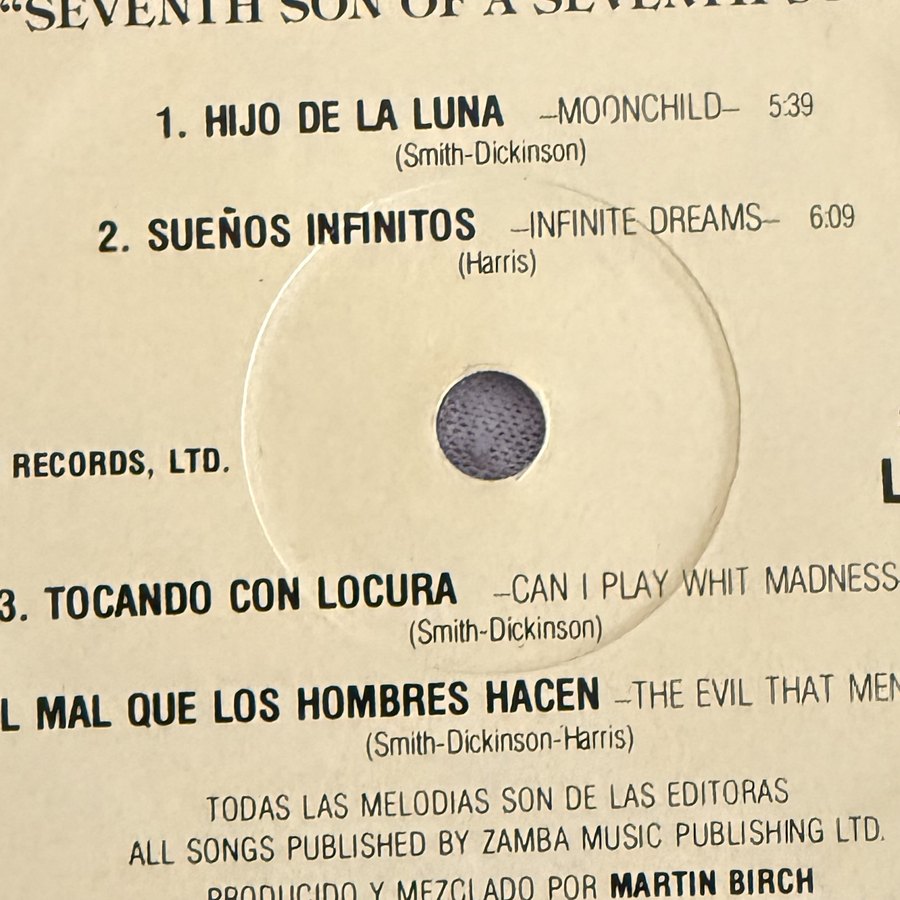 Label of pressing 27, Mexico