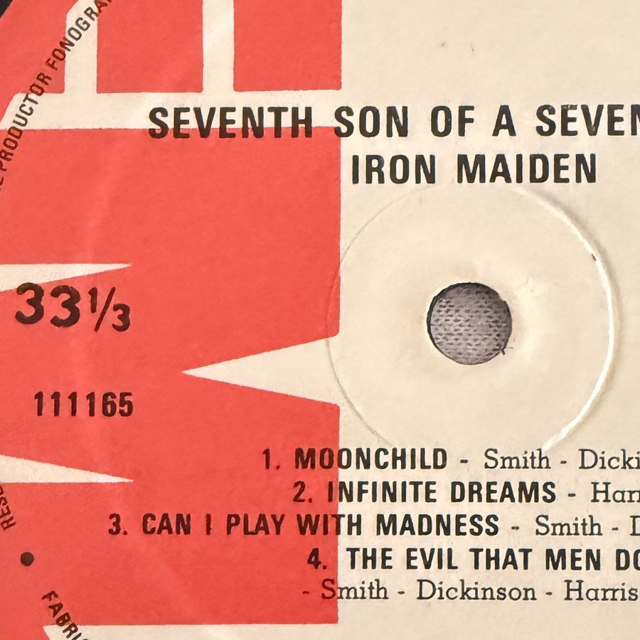 Label of pressing 28, Colombia