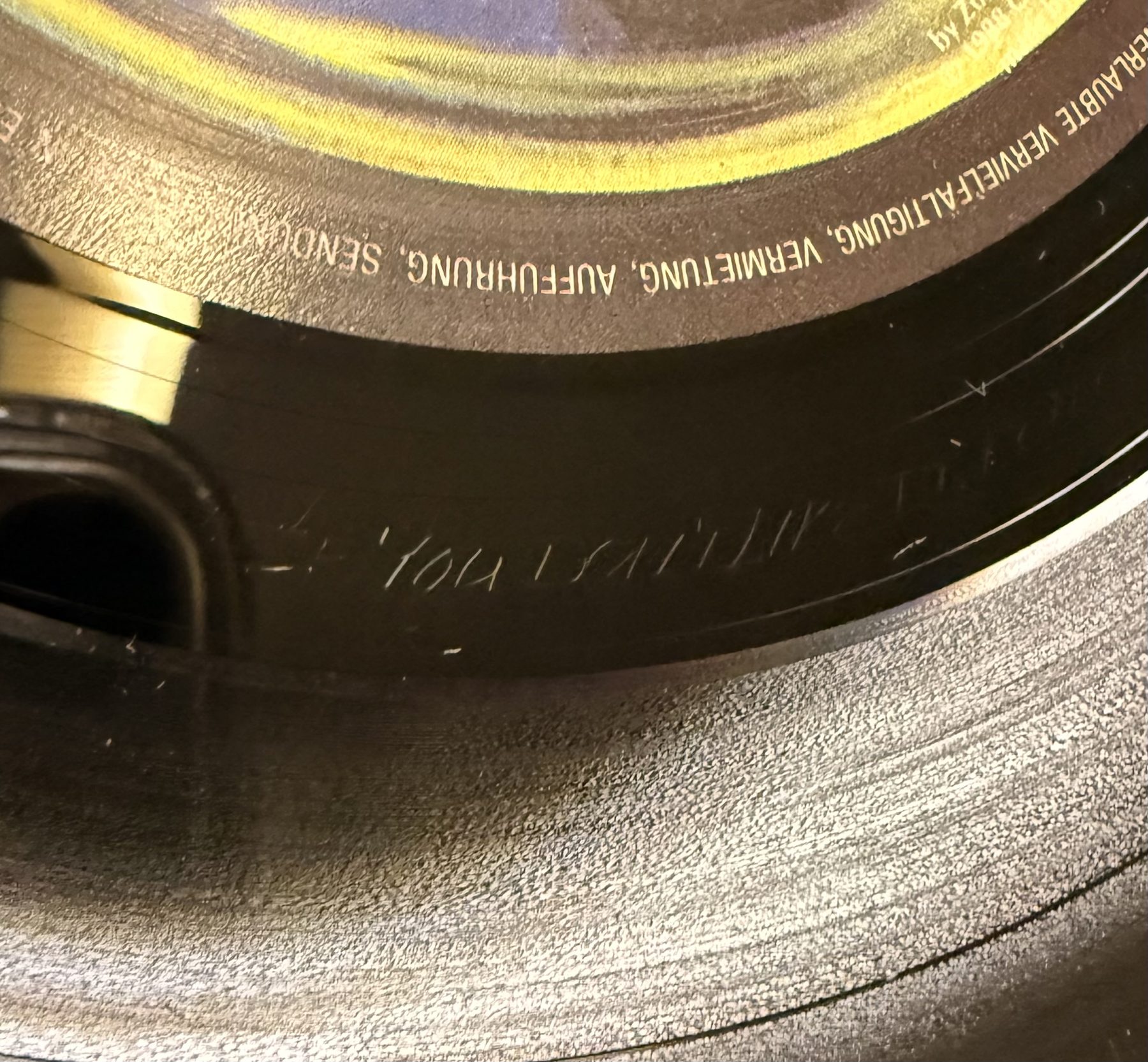 A photograph of pressing 34, Europe