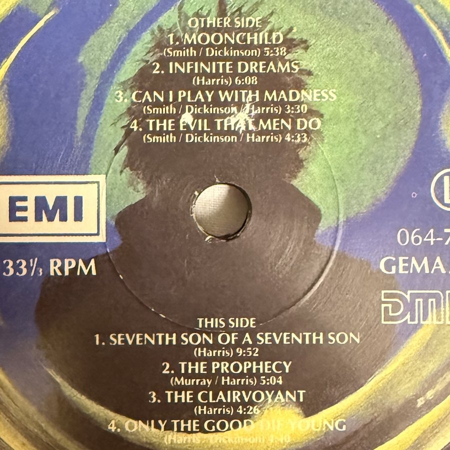 Label of pressing 34, Europe