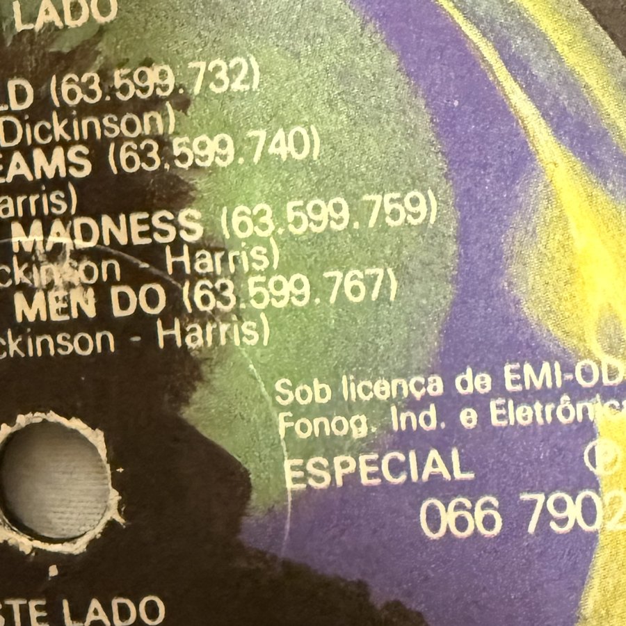Label of pressing 39, Brazil