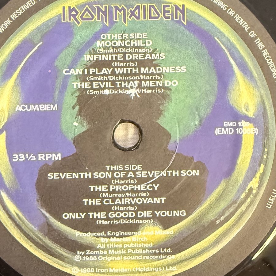 Label of pressing 4, Israel