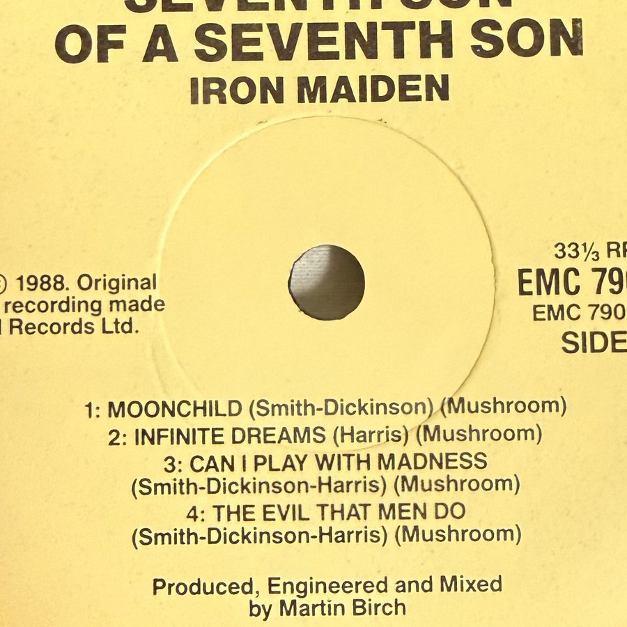 Label of pressing 40, Australasia