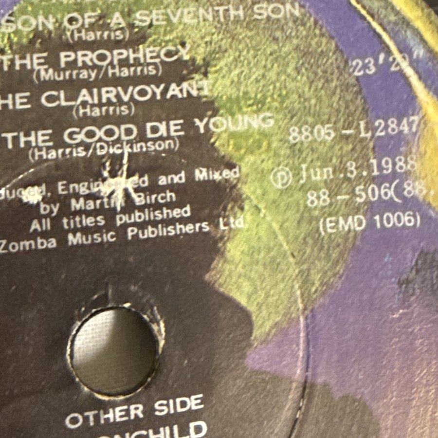 Label of pressing 44, South Korea