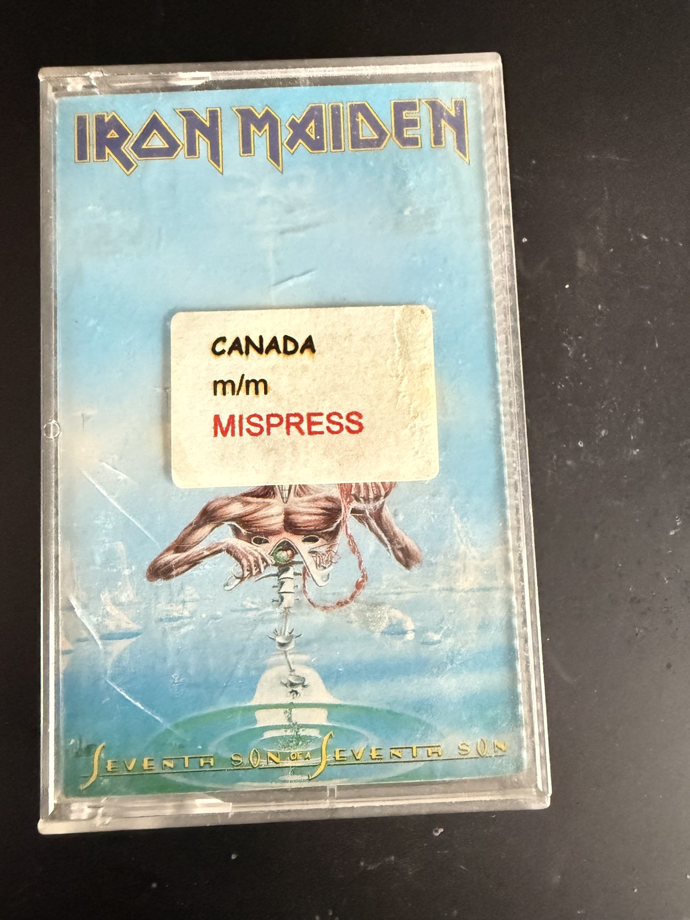 A photograph of pressing 85, Canada