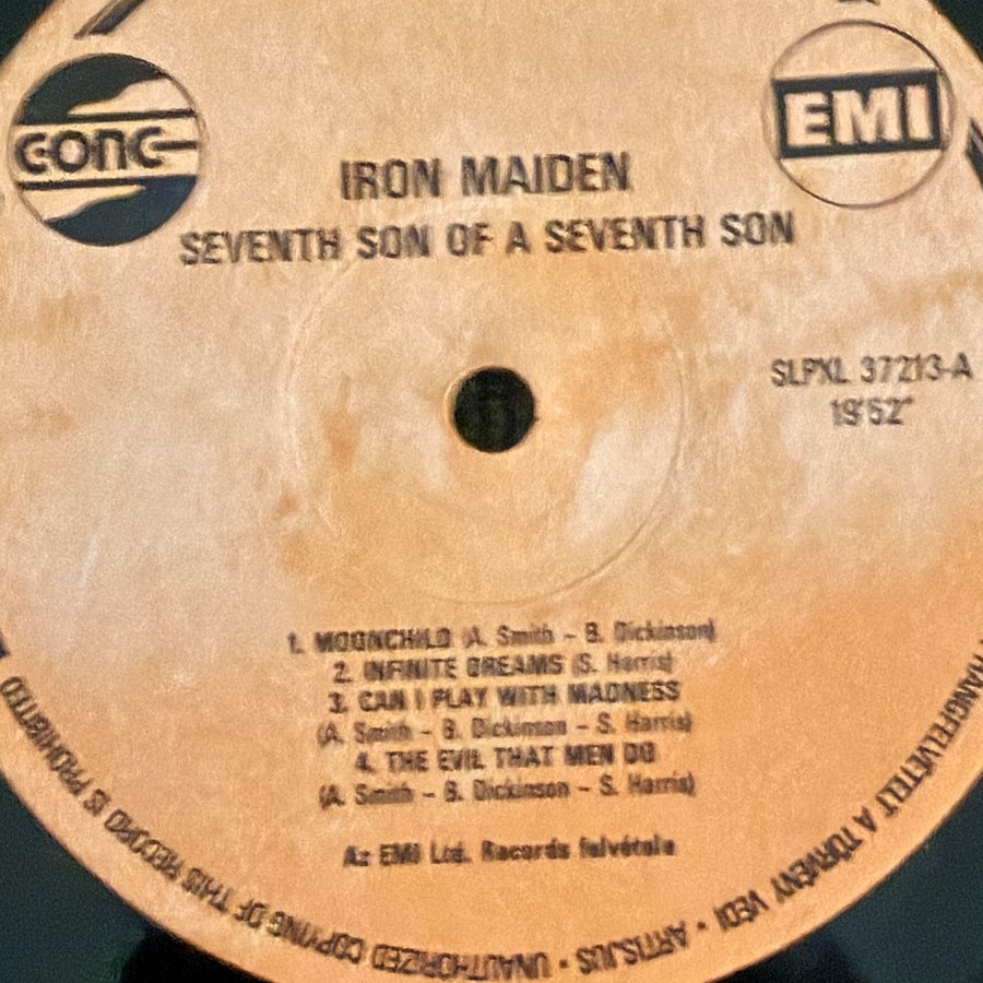 Label of pressing 93, Hungary